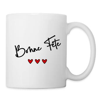 MAMIE. FÊTE DES MÈRES. BONNE FÊTE MAMIE. JE T'AIME - Mug blanc - blanc - Droite