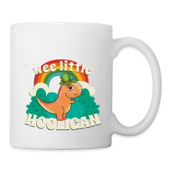 WEE LITTLE HOOLIGAN Dinosaur Kids St Patrick s - Mug - white - Right