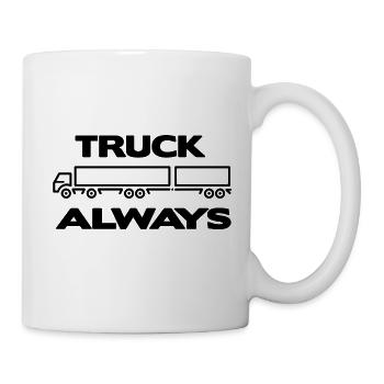 LKW immer schwarze Farbe - Tasse - Weiß - Rechts