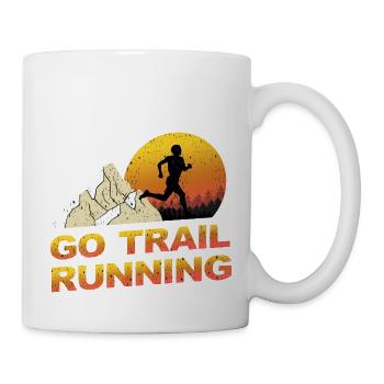 Trail Runner Running Jogging Jogger I Gift - Mug - white - Right