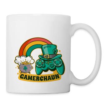 Gamerchaun St Patricks Day 2023 Gamer Shenanigan - Mug blanc - blanc - Droite