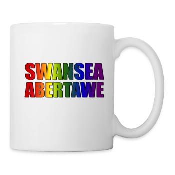 Swansea-Abertawe - Tasse - Weiß - Rechts