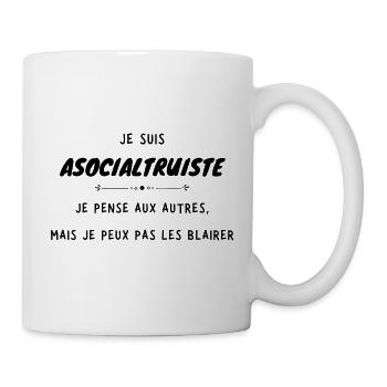 Asocialtruiste - Mug blanc - blanc - Droite