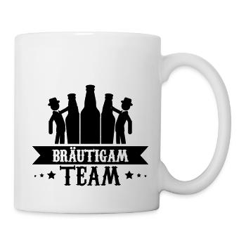 bräutigam team - Tasse - Weiß - Rechts