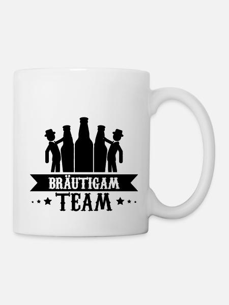 bräutigam team - Tasse - Weiß