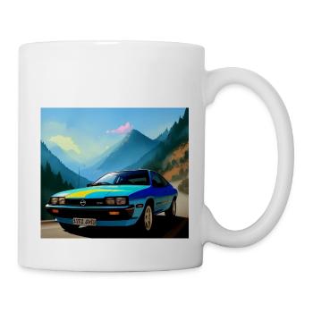 Sportwagen 80er Jahre - Tasse - Weiß - Rechts