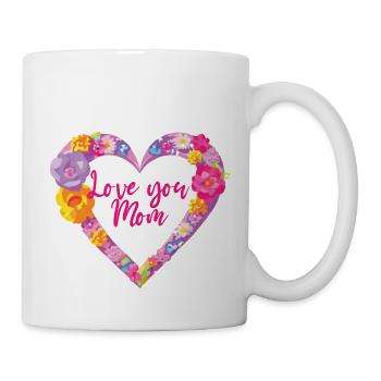 Mother's Day Gift Baby mom mom mom Love mommy - Mug - white - Right
