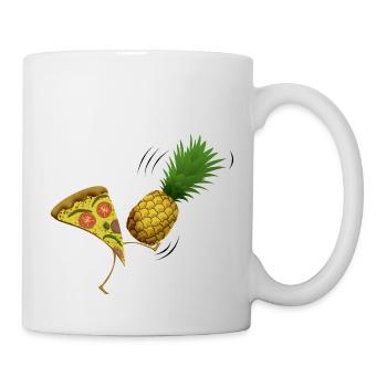 Pizza ohne Ananas - Tasse - Weiß - Rechts