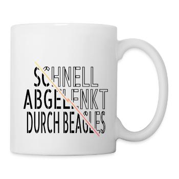 geburtstagsgeschenkidee hundefreund zitat humor - Tasse - Weiß - Rechts