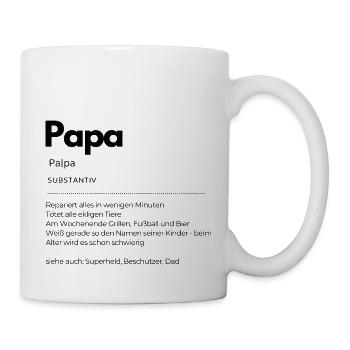 Definition Papa - Tasse - Weiß - Rechts
