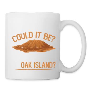 Pile Of Dirt On Oak Island, Funny Treasure Hunter - Mug - white - Right