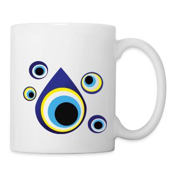 Nazar - das Auge - Tasse - Weiß - Rechts