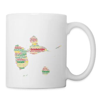 Guadeloupe 971 Karte Antillen Frankreich Gwada - Tasse - Weiß - Rechts