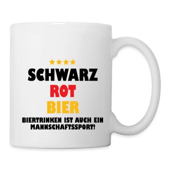 Lustiger Bier Spruch Geschenkidee Party - Tasse - Weiß - Rechts