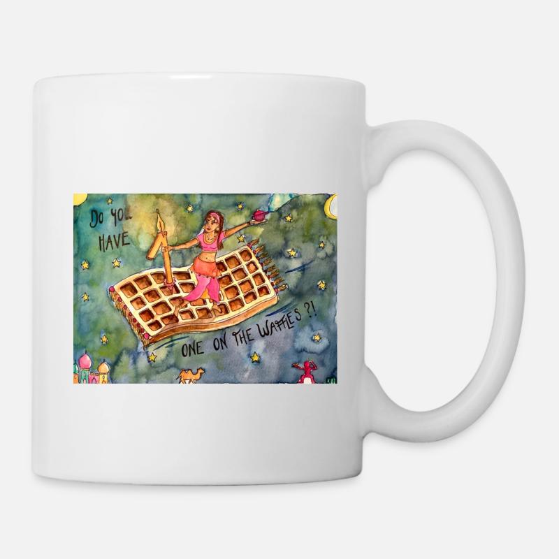 Avez-vous sans gaufres? - Mug blanc - blanc