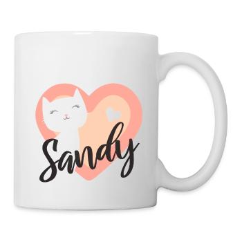 Sandy Surname First Name Kitten - Mug - white - Right