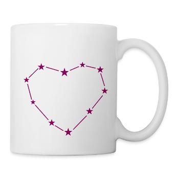 Signe du zodiaque Amour du cœur - Mug blanc - blanc - Droite