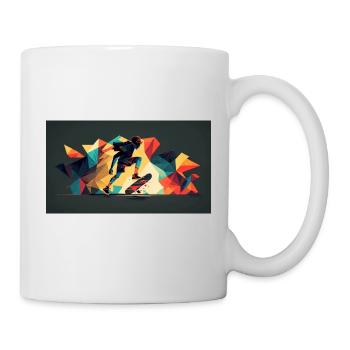 Skateboarder 2 - Tasse - Weiß - Rechts