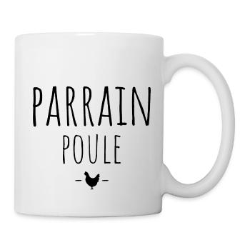 parrain poule / t-shirt humour parrain - Mug blanc - blanc - Droite