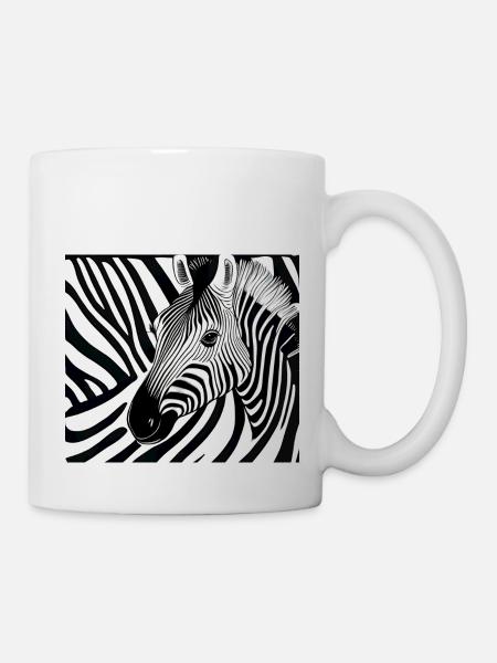 Zebra - Tasse - Weiß