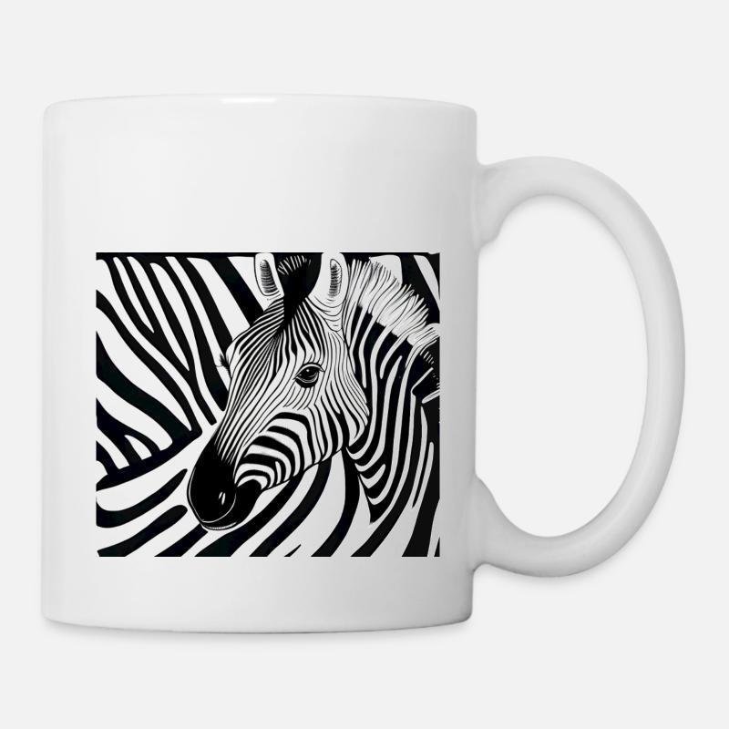 Zebra - Tasse - Weiß