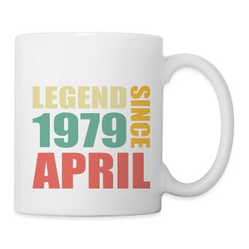 44th birthday April Born 1979 Gift idea - Mug - white - Right