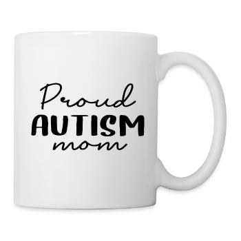 Proud Autism Mom - Mug blanc - blanc - Droite