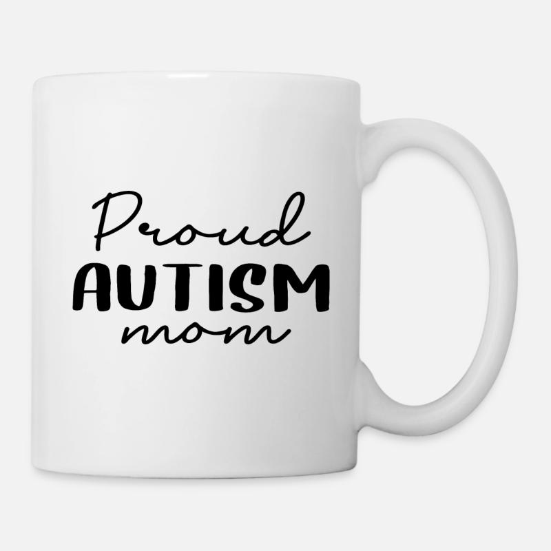 Proud Autism Mom - Mug blanc - blanc