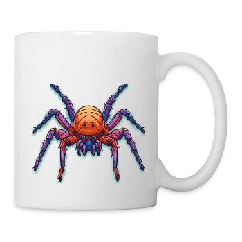 Araignée colorée en plusieurs couleurs - Mug blanc - blanc - Droite