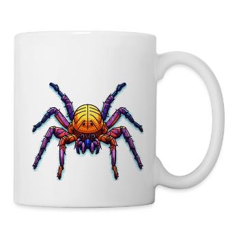 Animal comme araignée domestique colorée et colorée - Mug blanc - blanc - Droite