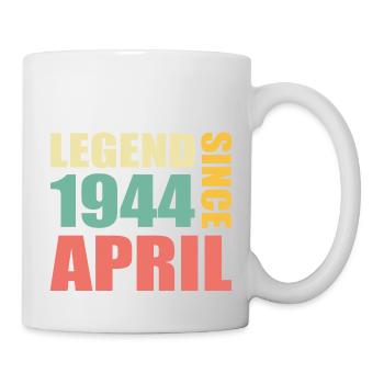 79th Birthday April Vintage 1944 Gift Idea - Mug - white - Right