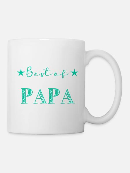 DAS BESTE VON. PAPA. ALLES GUTE ZUM GEBURTSTAG, PAPA. PAPA. VATERTAG - Tasse - Weiß