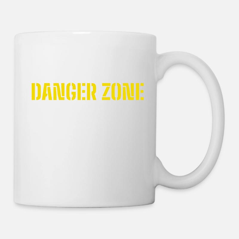 DANGER ZONE - Mug blanc - blanc