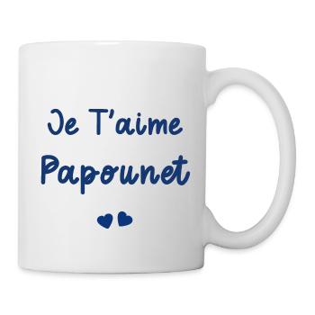 je t'aime papounet - Mug blanc - blanc - Droite