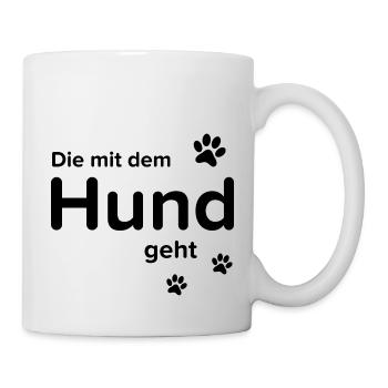 Dog Hund - Tasse - Weiß - Rechts