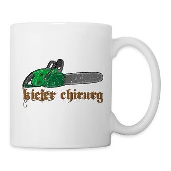 Kiefer Chirurg – Chirurg Holzfäller Zahnarzt - Tasse - Weiß - Rechts