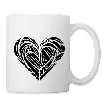 Creative ornate heart for valetnine day - Mug - white - Right