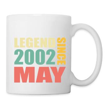 21e anniversaire May Born 2002 Idée cadeau - Mug blanc - blanc - Droite