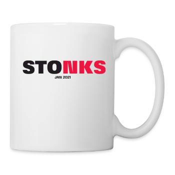 STONKS - Tasse - Weiß - Rechts