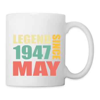 76e anniversaire mai millésime 1947 idée cadeau - Mug blanc - blanc - Droite