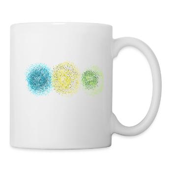 Pusteblumen bunt - Tasse - Weiß - Rechts