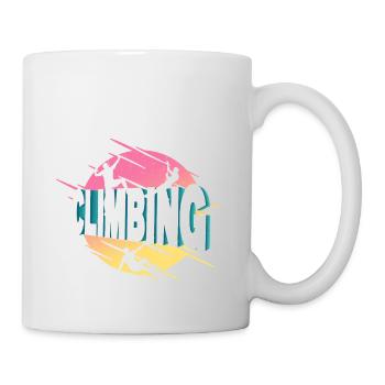 Escalade Montagnes Alpinisme Vintage Rétro - Mug blanc - blanc - Droite
