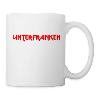 Modisches Heimat UNTERFRANKEN Metal-Design - Tasse - Weiß - Rechts
