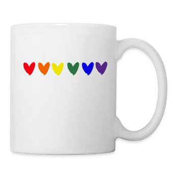 Pride Gay Lesbian LGBT Rainbow Parade - Mug - white - Right