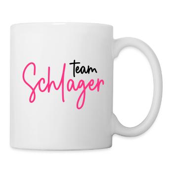 Team Schlager - Schlagermusik - Schlagerparty - Tasse - Weiß - Rechts