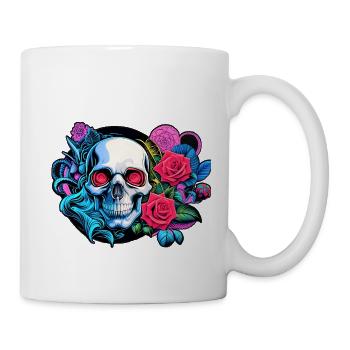 Skulls 'n' Roses - The Buket - Tasse - Weiß - Rechts