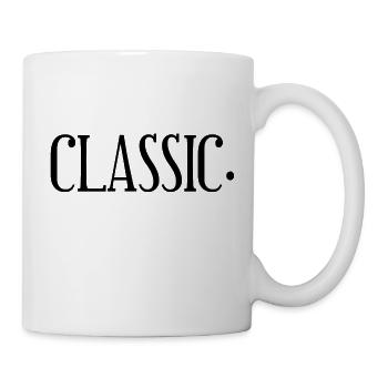 Classic. Urban Classic Style Designer T-Shirt - Tasse - Weiß - Rechts