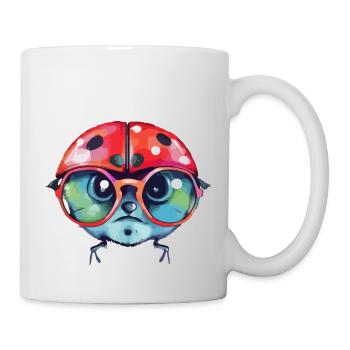 Iza bespectacled ladybug - Mug - white - Right