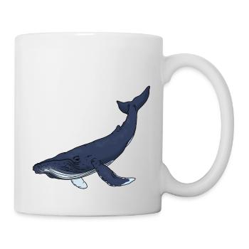 Couleur baleine bleue - Mug blanc - blanc - Droite