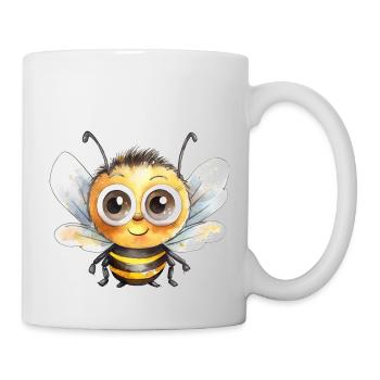 Bumblebee Watercolor Drawing - Mug - white - Right